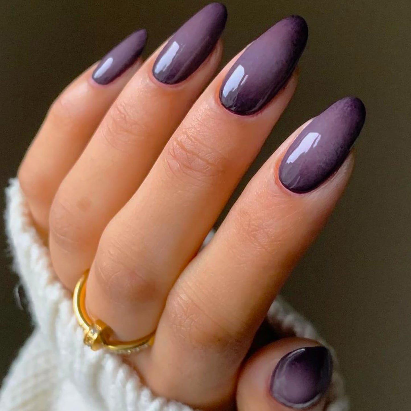 Celestial Storm – Silver Holographic Almond Press-On Nails